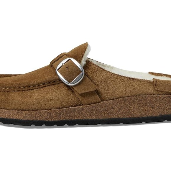 Birkenstock $170 Buckley Shearling Suede Tea Eu Sz 42N US 11 NIB! - Picture 5 of 6